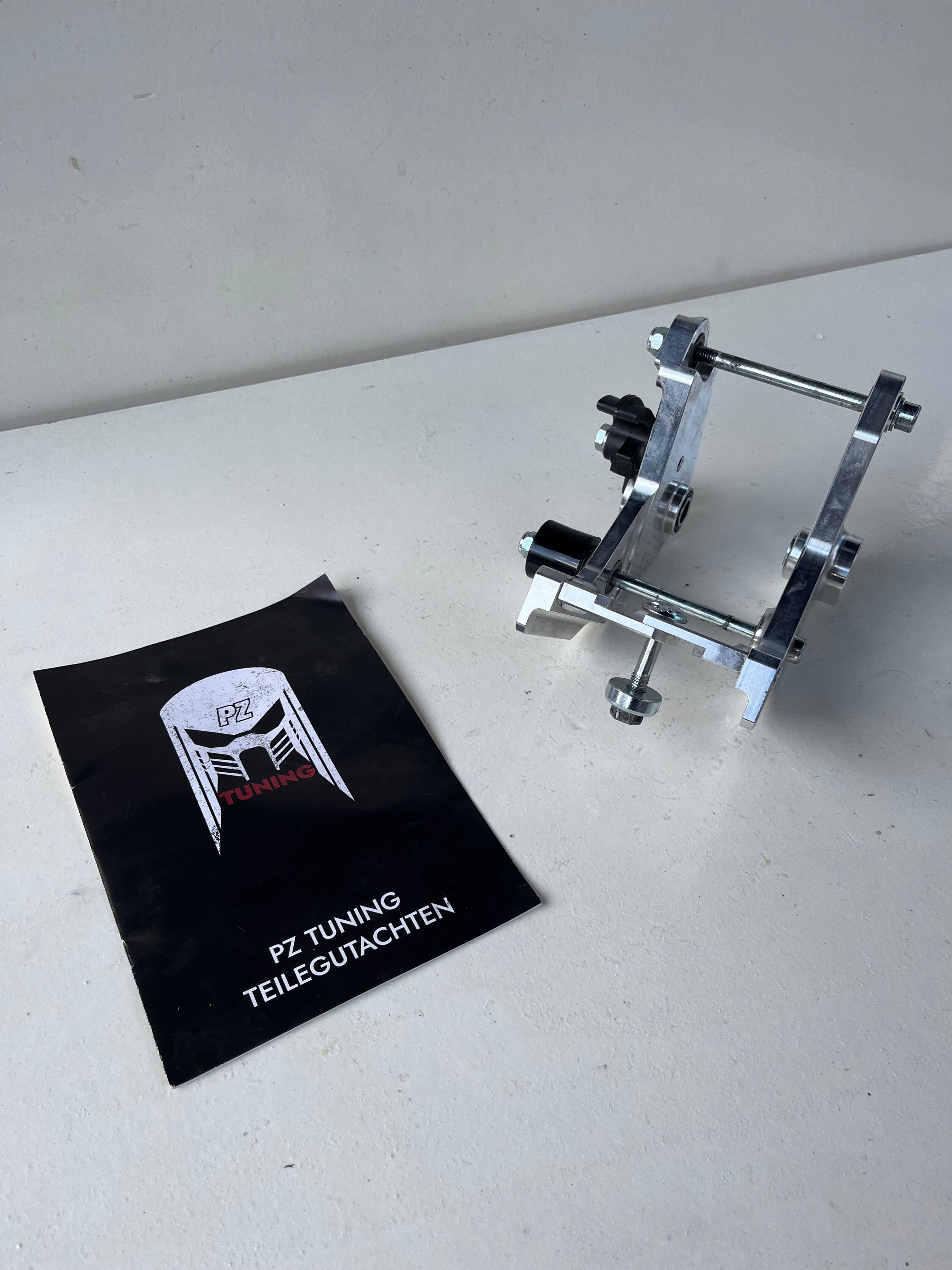 PZ-Tuning CNC Motorhalter Natur inklusive Teilegutachten