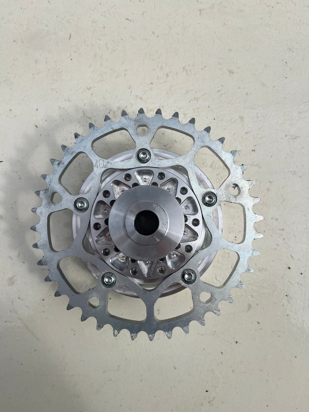 CNC Mitnehmer inklusive Kettenrad
