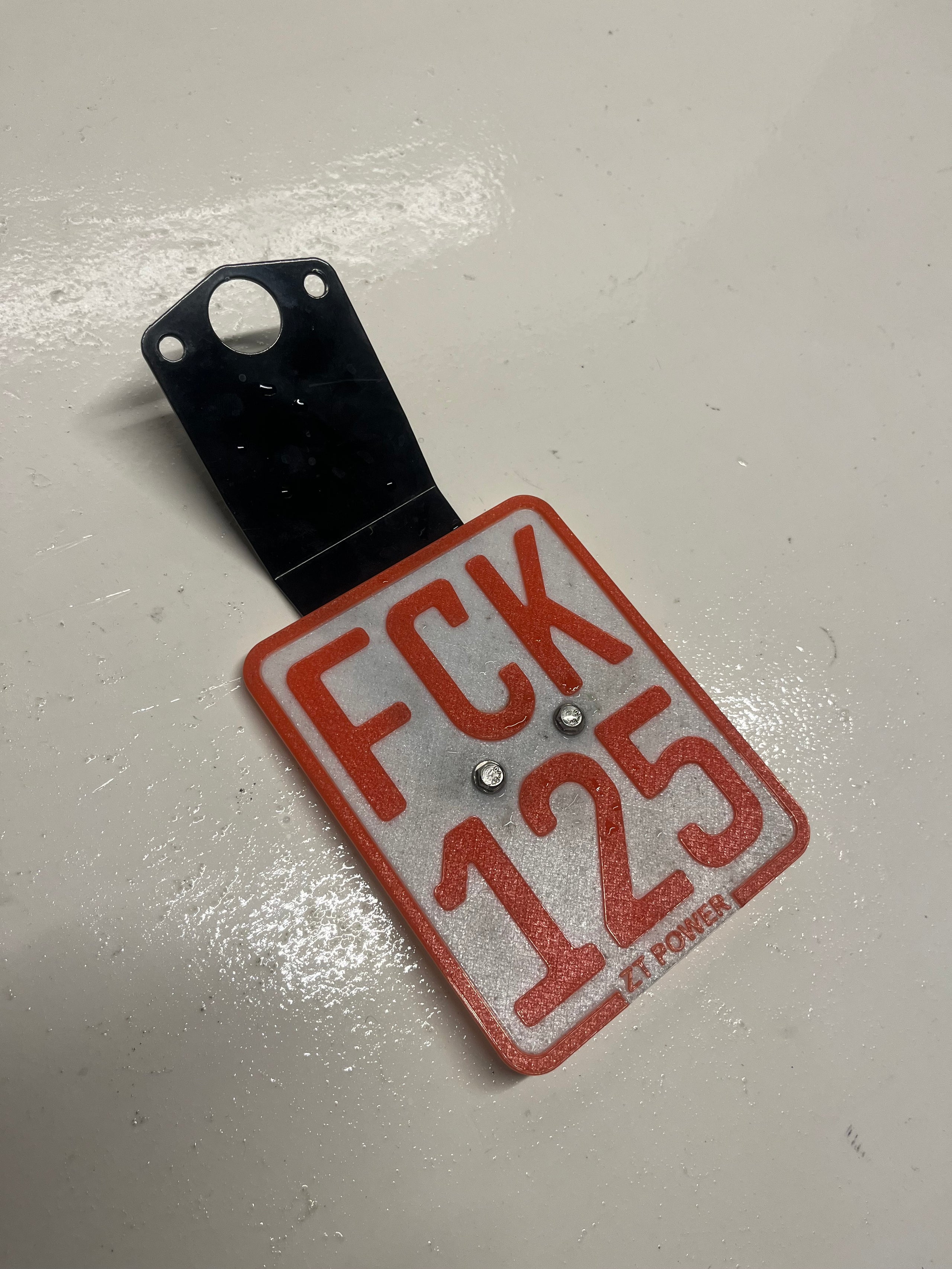 Kennzeichen mit Halter