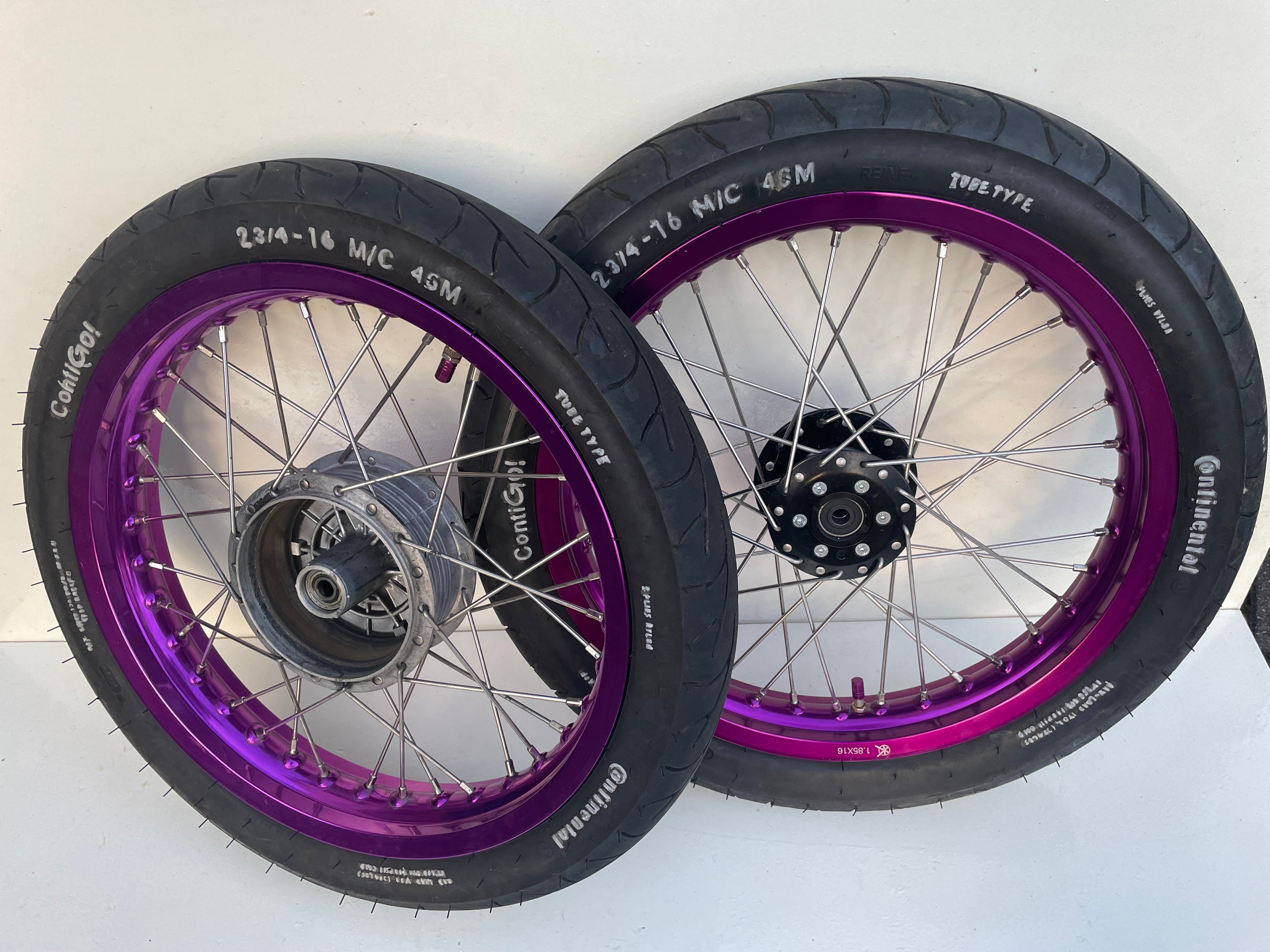 Kompletträder - 1.85x16 l 2.15x16 - Lila