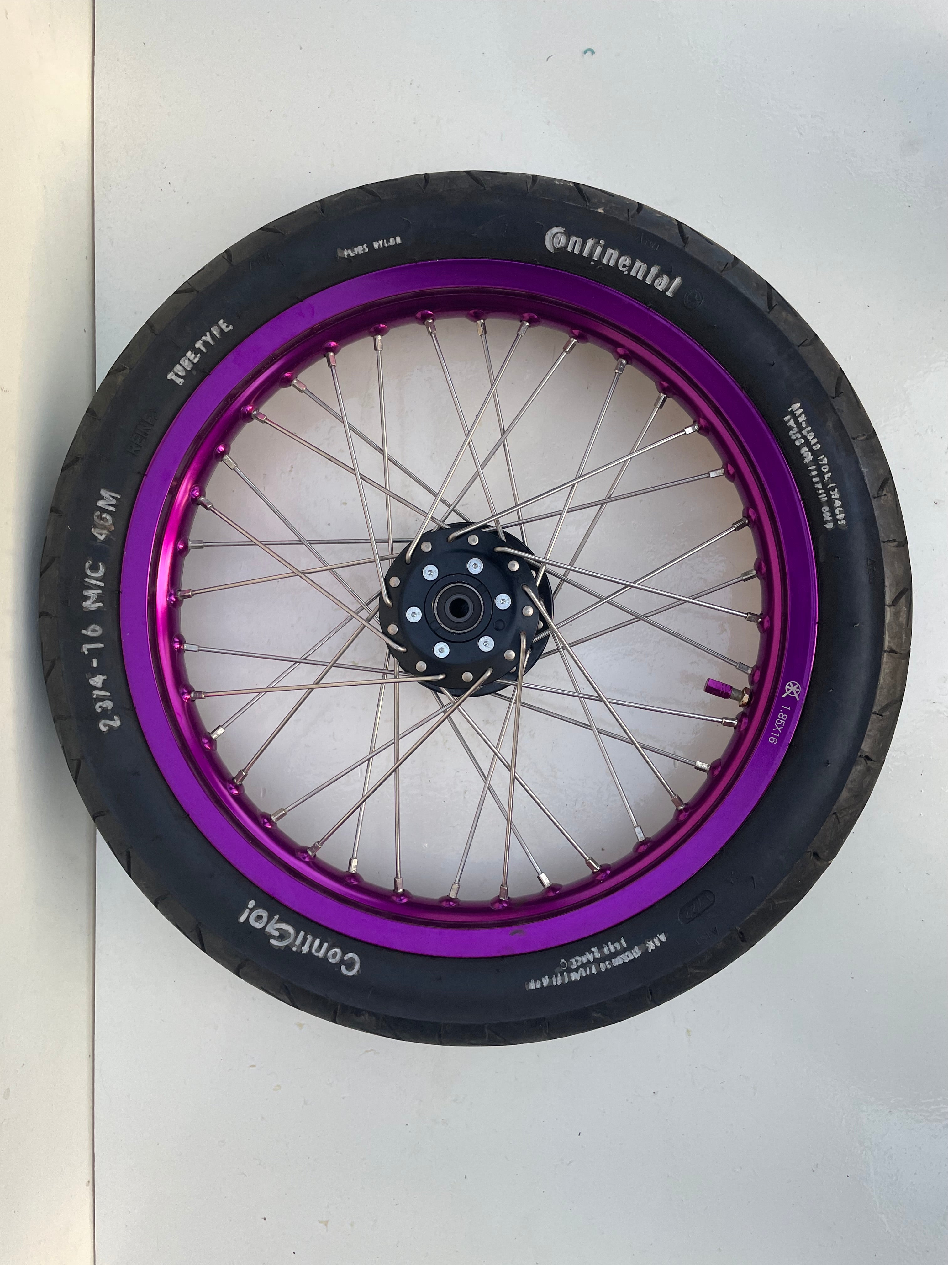 Kompletträder - 1.85x16 l 2.15x16 - Lila